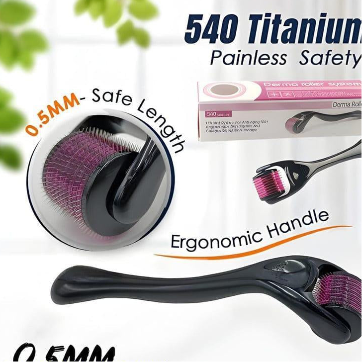 Damaged Hair Care Derma Roller 0.5mm For Hair And Skin D - 1 Pcs Waterproof Plastic Tool