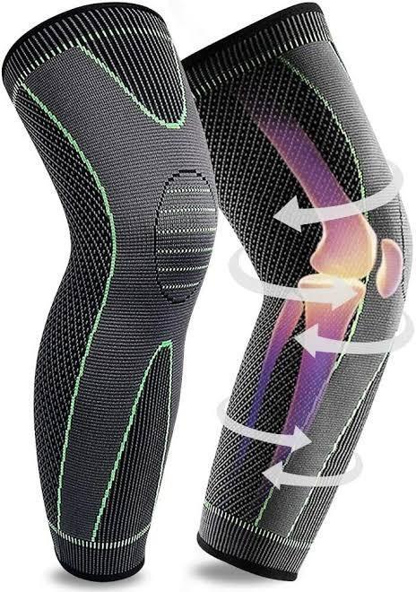 Durable Adjustable Knee Support - Pack of 2 Pc Flexible Non-Slip Grip