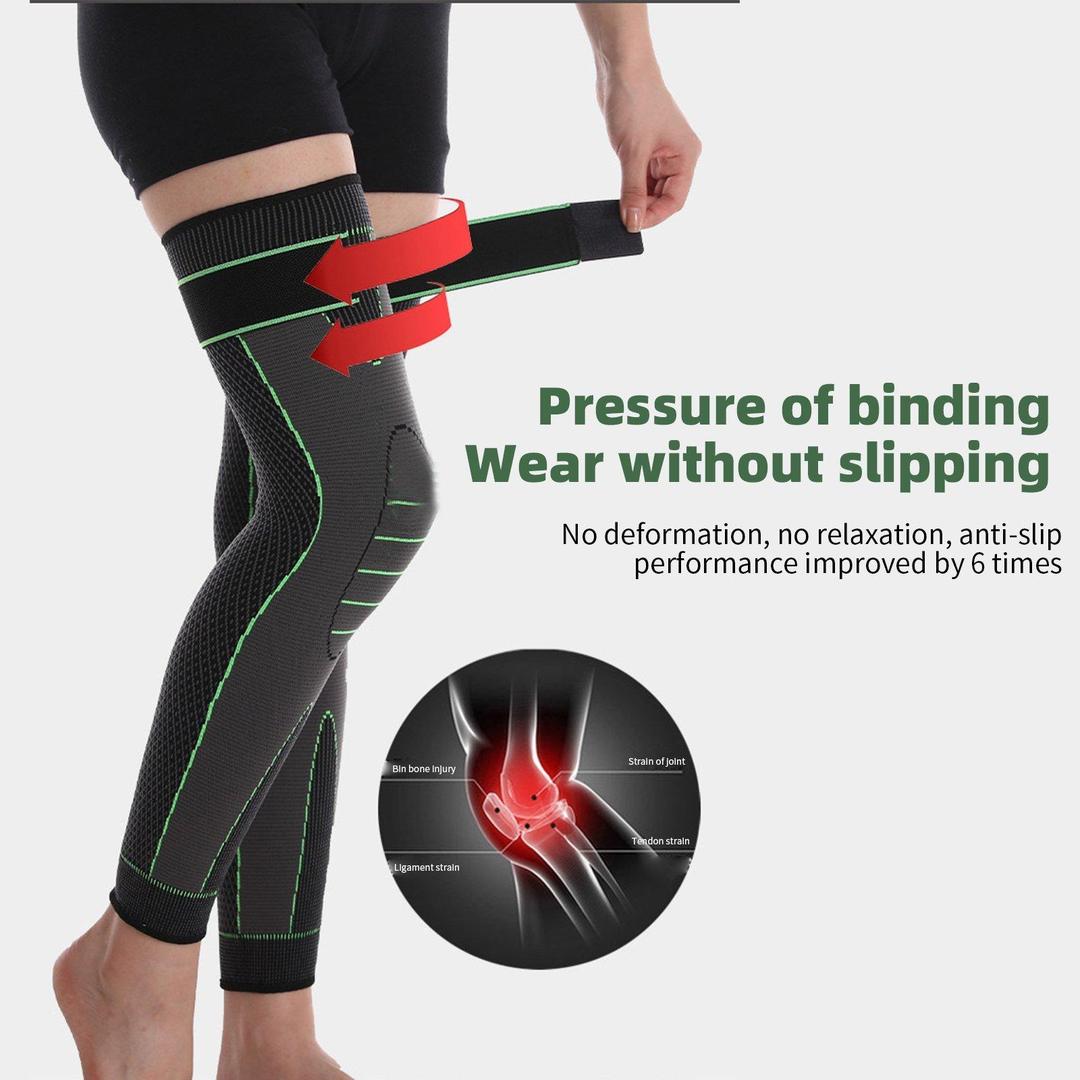 Durable Adjustable Knee Support - Pack of 2 Pc Flexible Non-Slip Grip